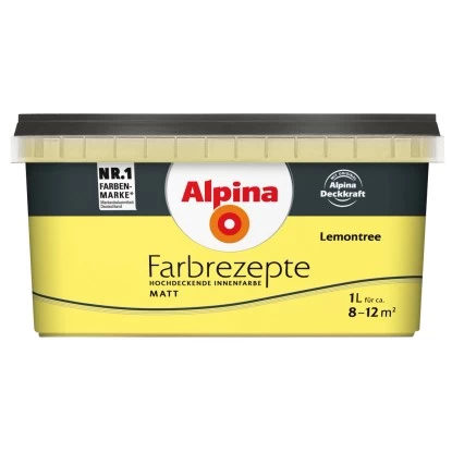 Alpina Farbrezepte Lemontree Matt 1 L 1 Alpina Farbrezepte Lemontree Matt 1 L
