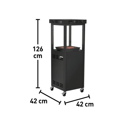 Gaskamin Ridera 6,5 KW Mit Panoramaglas Und Lava-Deko-Steinen 6 Gaskamin Ridera 6,5 KW Mit Panoramaglas Und Lava-Deko-Steinen – Bild 6