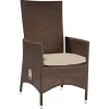 Gartensessel Davenport II Mit Verstellbarer Rückenlehne Aus Polyrattan Braun