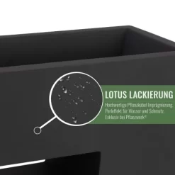 Pflanzwerk® Pflanzkübel Vista 53 Cm X 75 Cm X 27 Cm Anthrazit -Einrichtungsgeschäft 145579 11001500 3