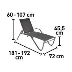 Sonnenliege Pacora Aus Textilen Anthrazit XL -Einrichtungsgeschäft 2092443 VM01