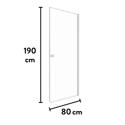 Baliv Dusch-Drehtür DUK-80.30T 80 Cm X 190 Cm Chrom 12 Baliv Dusch-Drehtür DUK-80.30T 80 Cm X 190 Cm Chrom – Bild 12
