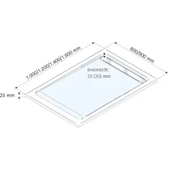 Schulte ExpressPlus Duschwanne Mit Rinne Extraflach 90x120cm -Einrichtungsgeschäft 32020 2053 4060991037177 5