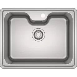 Eurodomo Einbauspüle Bell 61 Cm Edelstahl Glatt