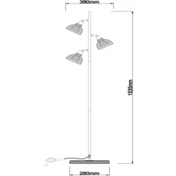 Brilliant Stehleuchte Avia Schwarz Und Holz -Einrichtungsgeschäft 4004353397004 4731 VM 18