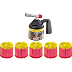 Rothenberger Industrial Lötlampen-Set RoFlame Economy Inkl. 5 Gaskartuschen