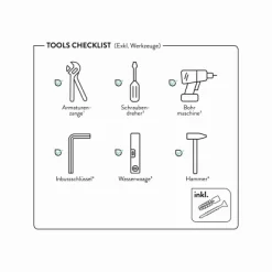 Baliv Überkopfbrause-Set KBS-22.21 Edelstahloptik -Einrichtungsgeschäft 4007873340116 WEB02 260521