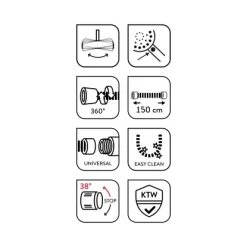 Baliv Überkopfbrause-Set KBS-22.21 Edelstahloptik -Einrichtungsgeschäft 4007873340116 WEB03 260521