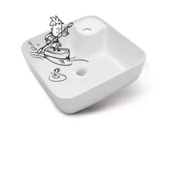 Baliv Aufsatzwaschbecken WBA-7010 43 Cm X 43 Cm -Einrichtungsgeschäft 4007873411533 S03 080219