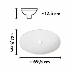 Baliv Aufsatzwaschbecken WBA-7060 Oval 70 Mm X 42 Cm 13 Baliv Aufsatzwaschbecken WBA-7060 Oval 70 Mm X 42 Cm -Einrichtungsgeschäft 4007874000781 VM01 170621