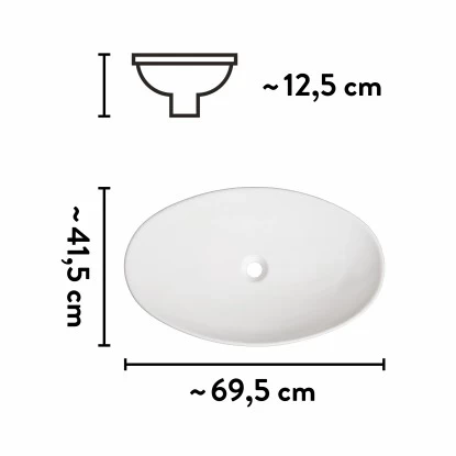 Baliv Aufsatzwaschbecken WBA-7060 Oval 70 Mm X 42 Cm 7 Baliv Aufsatzwaschbecken WBA-7060 Oval 70 Mm X 42 Cm – Bild 7