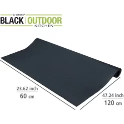 Wenko Spritzschutzmatte Suma 120 Cm X 60 Cm Wasserfest Und Abwischbar Schwarz -Einrichtungsgeschäft 4008838383100 1068 03