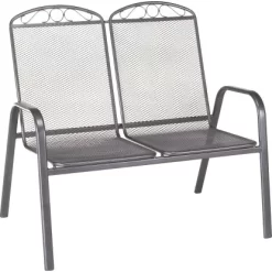 Gartenbank Sacramento II 2-Sitzer 99 Cm X 106 Cm X 71 Cm Grau