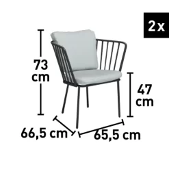 Balkonset Boonara Anthrazit 3-teilig 12 Balkonset Boonara Anthrazit 3-teilig -Einrichtungsgeschäft 4048126607075 VM01 160920