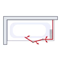 Schulte Komfort Badewannenfaltwand+Seitenwand 128,8 X 70 X 140 Cm -Einrichtungsgeschäft 4060991004858 6