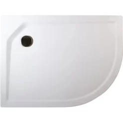 Schulte Duschwanne Rund Asymmetrisch Links 90 Cm X 120 Cm Alpinweiß