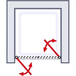 Schulte Pendeltür Logo Für Nische Echtglas Klar Hell 80 X 180 Cm -Einrichtungsgeschäft 4060991013133 2053 6