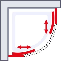 Schulte ExpressPlus Runddusche Sunny Sicherheitsglas Chromoptik 190x90x90cm -Einrichtungsgeschäft 4060991051197 2053 6
