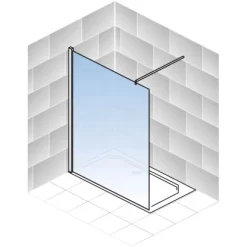 Schulte Alexa Style 2.0 Duschwand Walk In BlackStyle Atelier 1 Dekor 90 X 200cm -Einrichtungsgeschäft 4060991056772 2053 5