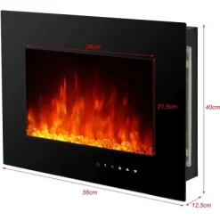 El Fuego Elektrokamin Aarau II Schwarz 900/2000 W -Einrichtungsgeschäft 4250373262819 2240 S 8