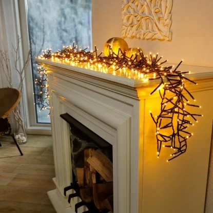 Amare LED-Lichterkette Galaxie 400 LEDs Mit Fernbedienung 6,7 M Warmweiß 6 Amare LED-Lichterkette Galaxie 400 LEDs Mit Fernbedienung 6,7 M Warmweiß – Bild 6