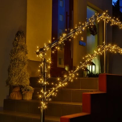 Amare LED-Lichterkette Galaxie 400 LEDs Mit Fernbedienung 6,7 M Warmweiß 7 Amare LED-Lichterkette Galaxie 400 LEDs Mit Fernbedienung 6,7 M Warmweiß – Bild 7