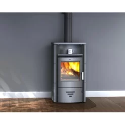 Accente Kaminofen Turin 2.0 Naturstein 6 KW Grau Mit Automatik EEK: A -Einrichtungsgeschäft 4251787400026 2881 AB 01