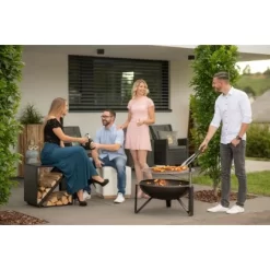 Westmann Premium Grill Feuerstelle Inkl. Grillrost Ø 70 Cm X 75 Cm Schwarz -Einrichtungsgeschäft 4260280773407 1741 AB 02