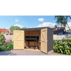 Bertilo Gartenschrank Box Bike 103 Cm X 207 Cm Anthrazit FSC® -Einrichtungsgeschäft 42686005288 11021300 AB 02