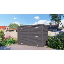 Bertilo Gartenschrank Box Bike 103 Cm X 207 Cm Anthrazit FSC®