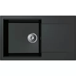 Miló Einbauspüle Granitverbundstoff Palladio 86 Schwarz