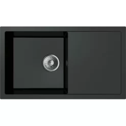 Miló Einbauspüle Granitverbundstoff Blissano 76 Schwarz