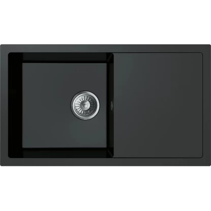 Miló Einbauspüle Granitverbundstoff Blissano 76 Schwarz 1 Miló Einbauspüle Granitverbundstoff Blissano 76 Schwarz