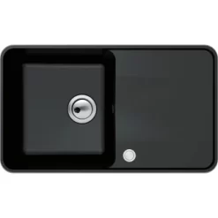 Miló Einbauspüle Granitverbundstoff Piu 78 Schwarz