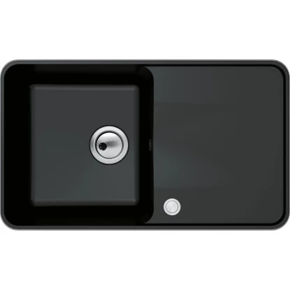 Miló Einbauspüle Granitverbundstoff Piu 78 Schwarz 1 Miló Einbauspüle Granitverbundstoff Piu 78 Schwarz