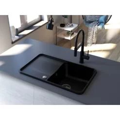 Miló Einbauspüle Granitverbundstoff Piu 78 Schwarz 6 Miló Einbauspüle Granitverbundstoff Piu 78 Schwarz -Einrichtungsgeschäft 5903140018131 30