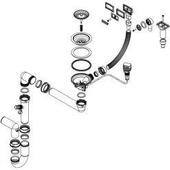 Miló Röhrensiphon-Set Mit Exzenter Mattschwarz Ø 114 Mm -Einrichtungsgeschäft 5903140018537 4