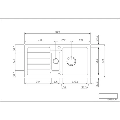 Eurodomo Einbauspüle Bali 86 Cm Mit Stopfenventil Beige 2 Eurodomo Einbauspüle Bali 86 Cm Mit Stopfenventil Beige – Bild 2