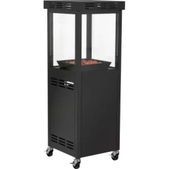 Gaskamin Ridera 6,5 KW Mit Panoramaglas Und Lava-Deko-Steinen