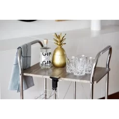 Wenko Servierwagen Liky Holzdekor Zusammenklappbar -Einrichtungsgeschäft 686865 1068 07