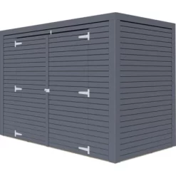 Bertilo Gartenschrank Box Bike 103 Cm X 207 Cm Anthrazit FSC® -Einrichtungsgeschäft 742686005288 11021300 S 05