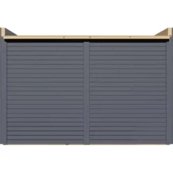 Bertilo Gartenschrank Box Bike 103 Cm X 207 Cm Anthrazit FSC® -Einrichtungsgeschäft 742686005288 11021300 S 08