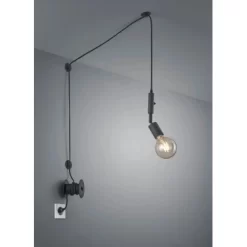 Trio Deckenlampe Stella Schwarz Matt 1-flammig E27 Fassung