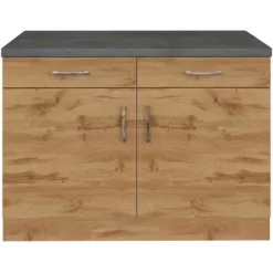 Held Möbel Unterschrank Sorrento 100x85x60 Cm 2 Tür. 2 Schubk. + Boden Wotan.