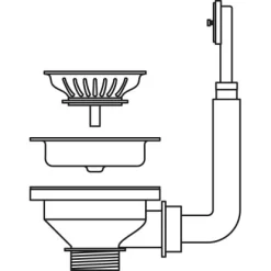 Pyramis Siebkorbventil Für 1-Becken Spülen 92 Mm