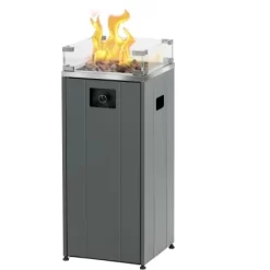 Buschbeck Terassenheizer Loungefeuer Malta Grau 7,5 KW