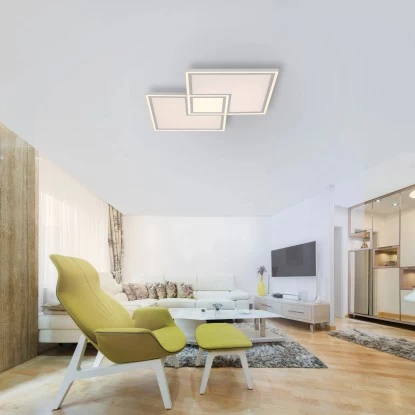 LED-Deckenleuchte Edging Weiß 67,7 X 67,7 Cm CCT 2700 K - 5000 K 14 LED-Deckenleuchte Edging Weiß 67,7 X 67,7 Cm CCT 2700 K - 5000 K – Bild 14