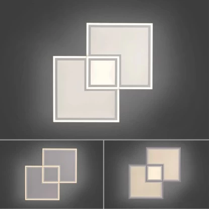 LED-Deckenleuchte Edging Weiß 67,7 X 67,7 Cm CCT 2700 K - 5000 K 12 LED-Deckenleuchte Edging Weiß 67,7 X 67,7 Cm CCT 2700 K - 5000 K – Bild 12