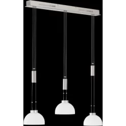 Fischer & Honsel LED-Pendelleuchte Avignon 3x 9 W Weiß-Nickel 2900 Lm -Einrichtungsgeschäft 891148 1546 4