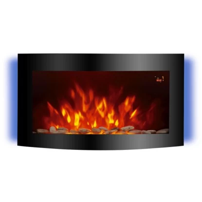 El Fuego Elektrokamin Davos (Zürich 2.0) Schwarz LED-Beleuchtung Dimmbar 2 KW 1 El Fuego Elektrokamin Davos (Zürich 2.0) Schwarz LED-Beleuchtung Dimmbar 2 KW